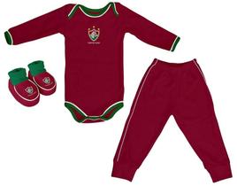 Kit Bebê Fluminense 3 Peças Longo - Torcida Baby