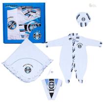 Kit Bebê Grêmio com Macacão Manta e Boné Revedor