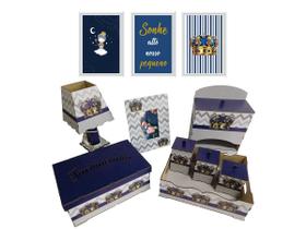 Kit Bebe Higiene Coroa Decoração Com Trio De Quadrinhos Mdf Kit Bebe Higiene Coroa Decoração Com Trio De Quadrinhos Mdf