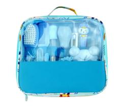 Kit Bebê Higiene Escova, Termômetro, Tesoura, Pente - 13 Pçs