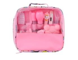 Kit Bebê Higiene Escova, Termômetro, Tesoura, Pente - 13 Pçs