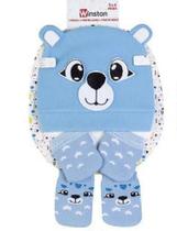 Kit bebe inf winston touca/luva/meia