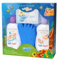 Kit Bebê Infantil Giovanna Baby A Hora Do Banho Azul Kit Bebê Infantil Giovanna Baby A Hora Do Banho Azul