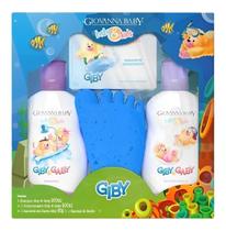 Kit Bebê Infantil Giovanna Baby A Hora Do Banho Azul