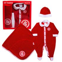 Kit Bebê Internacional Macacão Manta e Gorro Plush Oficial Kit Bebê Internacional Macacão Manta e Gorro Plush Oficial