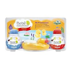Kit Bebe Natureza Shampoo Cond E Saboneteira Patinho 120ml