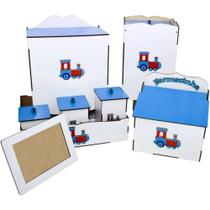 Kit Bebe Quarto Menino Trenzinho Berço Maternidade Kit Bebe Quarto Menino Trenzinho Berço Maternidade