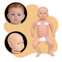 Kit Bebê Reborn Boneca Abigail 48cm Membros de Vinil