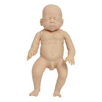 Kit Bebê Reborn Menino Corpo de Vinil Siliconado Articulado