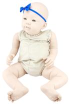 Kit bebê reborn molde Abigail com corpinho de tecido - Loo Acessorios
