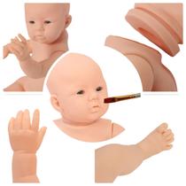 Kit Bebe Reborn Molde Abigail Menino Com Corpo De Silicone Kit Bebe Reborn Molde Abigail Menino Com Corpo De Silicone