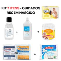 Kit Bebe Recem Nascido Maternidade Cuidados Em Casa Mãe e Bebê Pós Parto 7 Itens