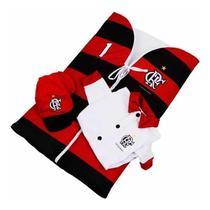 Kit Bebê Saída De Maternidade Flamengo Oficial Menino - Torcida Baby