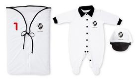 Kit Bebê Saída Maternidade Vasco Branco - Torcida Baby