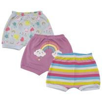 Kit Bebê Short Love Colors 26025 - Iaze Bebê