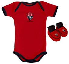 Kit Bebê Vitoria 2 Peças Vermelho Torcida Baby Kit Bebê Vitoria 2 Peças Vermelho Torcida Baby