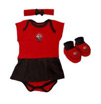Kit Bebê Vitória 3 Peças Menina Torcida Baby Kit Bebê Vitória 3 Peças Menina Torcida Baby