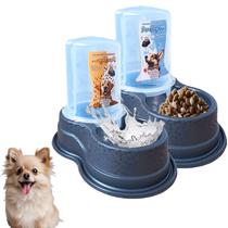 Kit Bebedouro Comedouro Cães Gatos Resistente Prático 1,5L