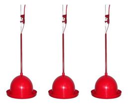 Kit Bebedouro Pendular Automático Aves 3 Unidades