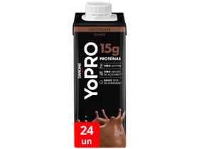 Kit Bebida Láctea YoPRO Chocolate Sem Lactose - Zero Açúcar 24 Unidades 250ml Cada