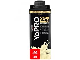Kit Bebida Láctea YoPRO Milkshake de Baunilha - Sem Lactose Zero Açúcar 24 Unidades 250ml Cada