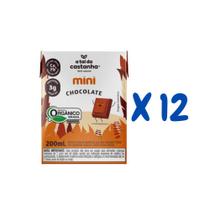 Kit Bebida Mini Chocolate A Tal da Castanha 200ml com 12 unidades