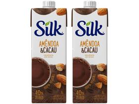 Kit Bebida Vegetal de Amêndoa e Cacau Silk 1L
