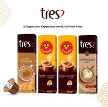 Kit Bebidas Cremosas Definido 40 Cápsulas 3 Três Corações Kit Bebidas Cremosas Definido 40 Cápsulas 3 Três Corações