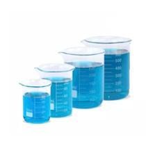 Kit Becker Bequer Vidro Boro Graduado 50, 150, 250, 600ml Kit Becker Bequer Vidro Boro Graduado 50, 150, 250, 600ml