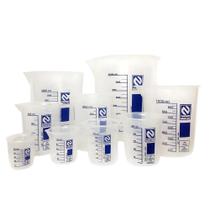 Kit Becker Plástico Graduado Bequer 50ml 100ml 150ml 250ml 400ml 600ml 1000ml 2000ml 4000ml Kit Becker Plástico Graduado Bequer 50ml 100ml 150ml 250ml 400ml 600ml 1000ml 2000ml 4000ml