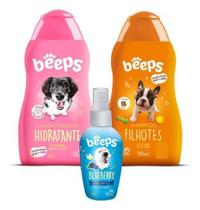 Kit Beeps Condicionador+ Shampoo Filhotes+ Colonia Blueberry Kit Beeps Condicionador+ Shampoo Filhotes+ Colonia Blueberry