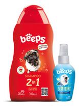 Kit Beeps Shampoo 2 Em 1 + Colonia Blueberry Pet Society