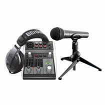 Kit Behringer Podcastion 2 USB Microfone Interface Completo