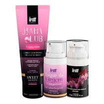 Kit Beijável Chiclete: Babalub + Vibration Power + Toque da Virgem Intt