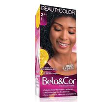 Kit Bela&Cor Coloração 2.11 Preto Azulado - Beauty Color