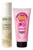 Kit Beleza 1 Creme Hidratante Chiclé mania + Perfume Serum Corpo & Cabelo somos Natural Kit Beleza 1 Creme Hidratante Chiclé mania + Perfume Serum Corpo & Cabelo somos Natural