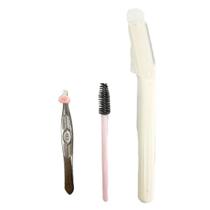 Kit Beleza 3 Peças Cuidados P/ Sobrancelha - Branco- Quanhe Kit Beleza 3 Peças Cuidados P/ Sobrancelha - Branco- Quanhe