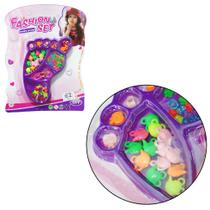 Kit Beleza/bijuteria Infantil C 50 Micangas Fashion Set Pe - 20 Comercial