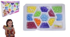 Kit Beleza Bijuteria Infantil com 255 Miçangas Sortidas e Coloridas