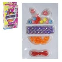 Kit beleza / bijuteria infantil com 40 micangas colors beauty na caixa - 20 COMERCIAL