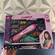 Kit beleza bijuteria infantil com miçangas acessório e aplicador de cabelo de Terere criança trancinha cabelo pulseira