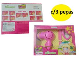 Kit Beleza Com 3 Peças Plástico Brinquedo Infantil Menina