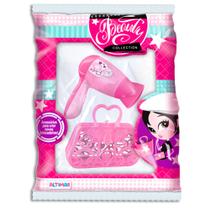 Kit beleza infantil com bolsa + secador briqnue toys