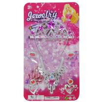 Kit beleza infantil com tiara + anel e acessorios jewelry 6 pecas na cartela - 20 COMERCIAL