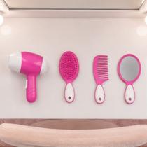 Kit Beleza Infantil Secador Pente Escova e Espelho Kit Beleza Infantil Secador Pente Escova e Espelho