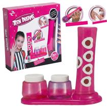 Kit Beleza Infantil Teen Dreams Com Agitador Glitter Colorido E Acessorios Para Unhas