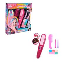 Kit beleza make infantil mechas coloridas - polibrinq Kit beleza make infantil mechas coloridas - polibrinq