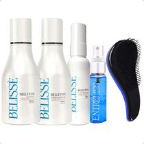 Kit Belissè Cabelo Liso Alisamento Reconstrução Sem Químicas