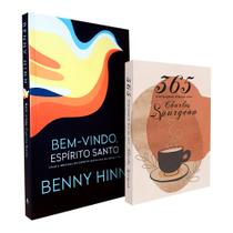 Kit Bem-Vindo Espírito Santo Benny Hinn + 365 Mensagens Diárias Charles Spurgeon Café