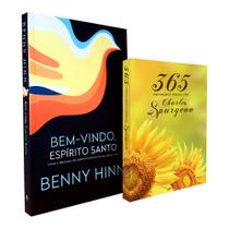 Kit Bem-Vindo Espírito Santo Benny Hinn + 365 Mensagens Diárias Charles Spurgeon Girassol